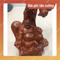 [Nội Thất Mộc] Phật di lạc gỗ hương nguyên khối, cao 60cm