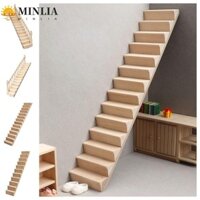 Nội thất nhà búp bê MINLIA 1: 12, Giả vờ chơi mô hình cầu thang Mini DIY, lan can cầu thang bằng gỗ dễ thương Cầu thang có tay vịn Phụ kiện nhà búp bê lan can