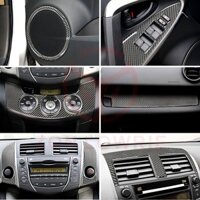 Nội thất ô tô Điều khiển trung tâm cửa thoát khí hành khách trái và phải khung cảnh báo bảng điều khiển đèn đọc bảng điều khiển cửa sổ còi cửa xe dán cho Toyota RAV4 (năm 06-12)