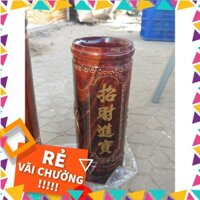 [Nội thất phòng khách] Ống Đựng Nhang Bằng Gỗ cao 23cm