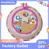 Nồi Thêu Tròn Hai Lớp Nhựa ABS Khung Thêu DIY Phần Thêu Vòng Hoa Hồng Hồng