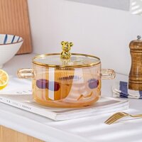 Nồi Thủy Tinh Borosilicate Cao Mở Lẩu Thủy Tinh Chịu Nhiệt Độ Cao Nồi Súp Điện Gốm Có Sẵn Hộ Gia Đình Nồi Lẩu Nhỏ Nồi Nấu Mì 2025.2.12