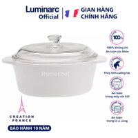 Nồi thủy tinh Luminarc 1.5L C6310 dùng bếp ga, hồng ngoại, bảo hành 10 năm, sản xuất Pháp | Hàng chính hãng