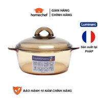 Nồi thủy tinh Luminarc Amberline/Vitroline 2L dùng bếp ga, hồng ngoại, sản xuất tại Pháp - C6008/C6318