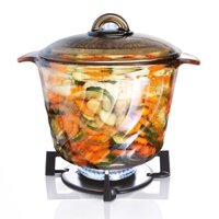 Nồi thủy tinh Luminarc Amberline Trianon Eclipse 3.5L thân xoắn đáy nhám - Bảo hành 10 năm