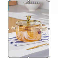 Nồi thuỷ tinh nắp gấu 1.7 lít thiết kế sang trọng cuốn hút đơn giản tinh tế.