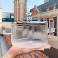 Nồi thuỷ tinh nắp gấu, nồi nấu mì