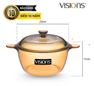 Nồi thủy tinh Vision VS-2 1/2-FV