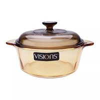 Nồi thủy tinh Visions 0.8L VS-08/CL1 - Kích thước 19cmx18cmx10 cm - Bảo hành 10 năm - Hàng chính hãng