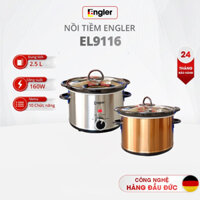 Nồi Tiềm Dung Tích 2.5L Lòng Sứ Ceramic cao cấp, chính hãng Engler EL9116