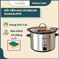 Nồi tiềm engler EL9116 dung tích 2.5L lòng sứ Ceramic cao cấp chống tràn chống cháy chính hãng