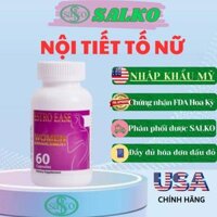 Nội tiết tố nữ ESTRO EASE (chính hãng MỸ), viên uống bổ sụng estrogen, cân bằng nội tiết. Lọ 60 viên