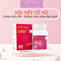 Nội tiết tố nữ ESTRO EASE (MỸ), viên uống bổ sụng estrogen, cân bằng nội tiết. Lọ 60 viên