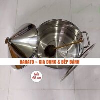 Nồi tráng bánh cuốn đa năng 40cm dùng cho bán hàng