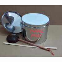 Nồi tráng bánh cuốn,bánh ướt inox 304 size lớn34cm-36cm-40cm( tặng kèm cây dích bánh và gáo dừa)