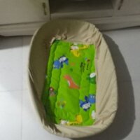 Nôi tre nằm võng có tấm lót cho bé từ 0-12 tháng