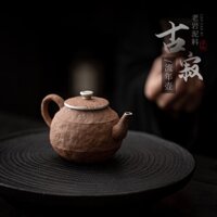 Nồi trộn bùn đá cũ im lặng cổ xưa [Huayun] Bộ đồ đá gia dụng làm trà bằng tay Nồi gốm có thể trồng ấm trà phong cách Nhật Bản [A102]