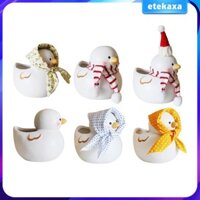 Nồi Trồng Nồi Handmade Bút Đựng Hoa Trang Trí Đa Năng Mini Hình Vịt Chậu Cây