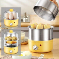 Nồi Trứng Inox Tự Động Ngắt Điện Nồi Hấp Trứng Gia Dụng Loại Nhỏ1Máy Ăn Sáng Sữa Trứng