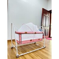 Nôi Tự Động Đại Vĩ tặng lưới võng , màn nôi êm ái bảo hành bảo trì trọn đời
