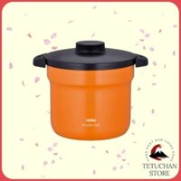 Nồi ủ chân không Thermos KBJ-4500 4.3L màu cam hàng Nhật nội địa