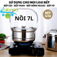 Nồi Ủ Nhiệt Chân Không 7 Lít, Nồi Đế Gang Đa Năng Thermal Cooker BG-304 Dùng Cho Nhiều Loại Bếp, Aloma
