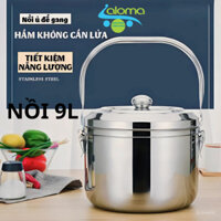 Nồi ủ nhiệt chân không  9 lít, nồi nấu chậm đa năng đế gang Thermal Cooker nấu cháo hầm xương hầm gà