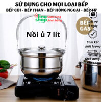 Nồi ủ nhiệt chân không đế gang 7 lít,nồi hầm Thermal Cooker TC7 dùng được bếp từ