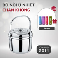 Nồi Ủ Nhiệt Chân Không Inox Dung Tích 5.5L Nồi Ủ Đa Năng Giữ Nóng Thức Ăn Lên Đến 12 Giờ - TẶNG BÌNH NƯỚC