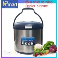 Nồi Ủ Nhiệt Đa Năng 3.5 Lít Decker’s Home YXM-D35CF (lòng trong inox) - hàng chính hãng