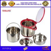 Nồi Ủ Nhiệt Khaluck 6 Lít  KL-711 - Công Nghệ Nhật Bản - Có Khay Inox Đựng Thức Ăn - Hàng Chính Hãng (Bảo Hành 12 Tháng)