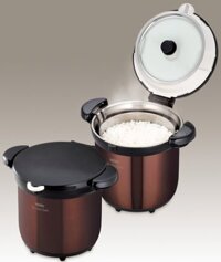 Nồi ủ THERMOS 4,5L Màu Nâu – Hàng Nhật Nội Địa