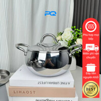Nồi vạc oyatton nắp inox 304 nấu canh hầm xương đúc liền nguyên khối thép 3 lớp 18/20cm
