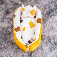 Nôi vải cho bé, nôi vải ngủ chung giường cho bé, nôi sơ sinh vải Cotton Hàn thoáng mát