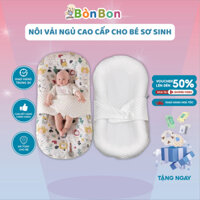 Nôi vải ngủ cho bé sơ sinh 2 mặt công nghệ Đức chống giật mình trẻ từ 0-6 tháng tuổi, êm ái dùng được 4 mùa Bòn Bon Shop