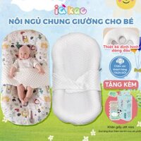 Nôi vải ngủ cho bé sơ sinh IQKAO 2 mặt công nghệ Đức chống giật mình trẻ từ 0-6 tháng tuổi, êm ái, dùng được 4 mùa BI03