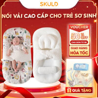 Nôi vải ngủ cho bé sơ sinh SKULD 2 mặt công nghệ Đức chống giật mình trẻ từ 0-6 tháng tuổi, êm ái, dùng được 4 mùa BI03