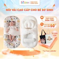 Nôi vải ngủ cho bé sơ sinh IQKAO 2 mặt công nghệ Đức chống giật mình trẻ từ 0-6  tháng tuổi, êm ái, dùng được 4 mùa BI03