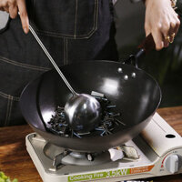 Nồi xào bằng tay nồi xào kiểu cũ với nồi không dính gia đình không tráng bếp điện từ bếp gas phù hợp