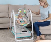 Nôi xích đu điện em bé có âm nhạc 004