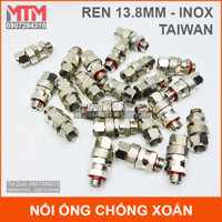 Nối xoay chống xoắn ống ren 13.8mm inox Taiwan