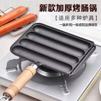Nồi Xúc Xích Gia Dụng Bằng Gang, Khuôn Xúc Xích, Khay Nướng, Cá Nướng, Đậu Phụ, Bạch Tuộc Nướng, Máy Làm Xúc Xích Gia Dụ