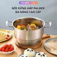 Nồi Xửng Hấp Inox ĐA NĂNG. Vỉ hấp rời sử dụng như Nồi Lẩu SOUP loại lớn dùng các loại bếp, bếp Từ