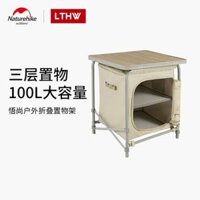 Noke Wushang gấp có giá đựng đồ ngoài trời tủ siêu nhẹ cắm trại bàn lưu trữ cắm trại bộ đồ ăn giỏ đựng dung tích lớn bàn ghế gấp ghế ngủ gấp gọn