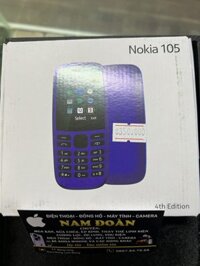 Nokia 105 1sim 2 sim mẫu mới nhất, Điện thoại nokia nghe gọi loa lớn kèm pin sạc, Bảo Hàng 6 tháng 1 đổi 1