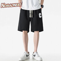 NOMADNEST Mũ lưỡi trai bóng rổ thể thao đa năng có eo co giãn và quần short đi biển thông thường