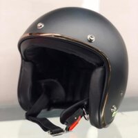 Nón 3/4 Chita - Đen Nhám