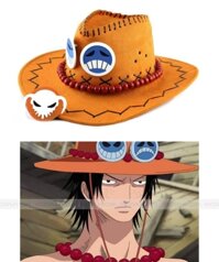 Nón Ace, Mũ Ace (One Piece) Portgas D. Ace - Loại Xịn - Rất Đẹp