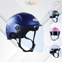 Nón bảo hiểm 1/2 đầu Kính dài Asia MT179 - Mũ bảo hiểm kính dài chống lóa - Vòng đầu 56-58cm - Bảo hành 12 tháng