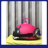 nón bảo hiểm 1/2 TOTORO HỒNG+KÍNH PHI CÔNG+CHONG CHÓNG